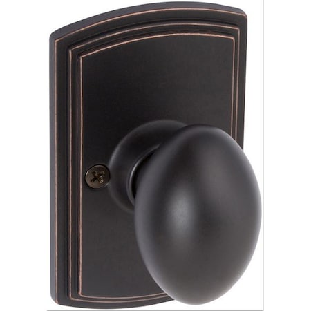 Delaney Hardware Italian Collection Canova Edged Oil Rubbed Bronze Dummy Door Knob 365507